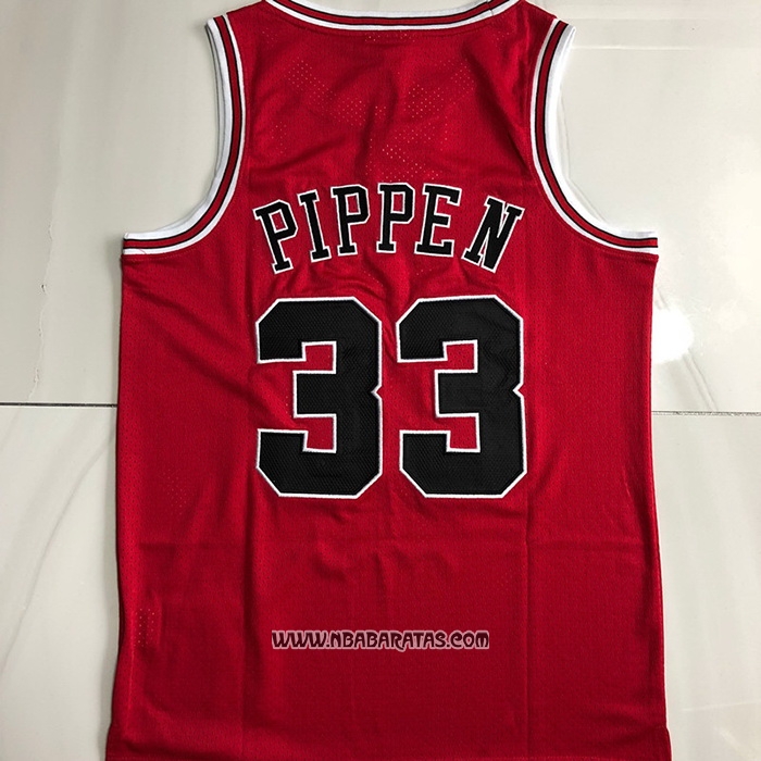 Camiseta Chicago Bulls Scottie Pippen #33 Mitchell & Ness 1997-98 Rojo